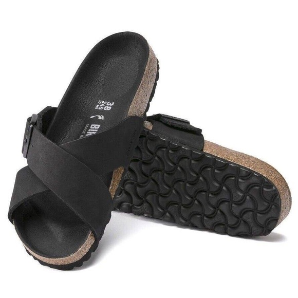 NEW Birkenstock Siena Black Nubuck Leather Narrow Width Size 40 - Picture 2 of 5